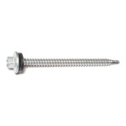 BUILDRIGHT Self-Drilling Screw, #10 x 2-1/2 in, Silver Ruspert Steel Hex Head Hex Drive, 1000 PK 07254